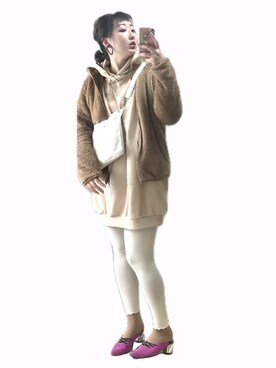 「SPINNS（スピンズ）のアイテム（バッグ）」を使った、ryocoさん（レディース・163cm）の冬コーディネート