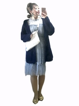 「SPINNS（スピンズ）のアイテム（バッグ）」を使った、ryocoさん（レディース・163cm）の冬コーディネート