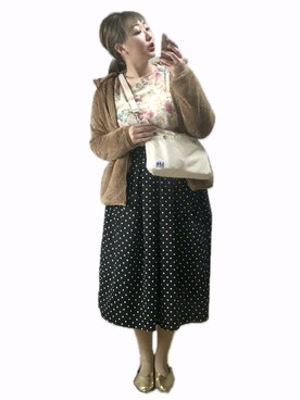 「SPINNS（スピンズ）のアイテム（バッグ）」を使った、ryocoさん（レディース・163cm）の冬コーディネート