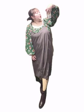 「SLY（スライ）のアイテム（シャツ/ブラウス、グリーン系）」を使った、ryocoさん（レディース・163cm）の夏コーディネート