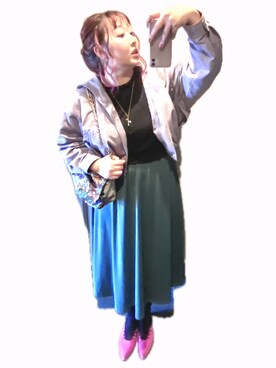 「♡♡♡の♡♡♡（その他、その他）」を使った、ryocoさん（レディース・163cm）の春コーディネート