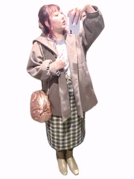 「axes femme（アクシーズファム）のアイテム（ベルト、ブラウン系）」を使った、ryocoさん（レディース・163cm）の春コーディネート