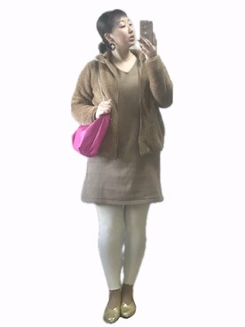 「アイテム（その他）」を使った、ryocoさん（レディース・163cm）の冬コーディネート