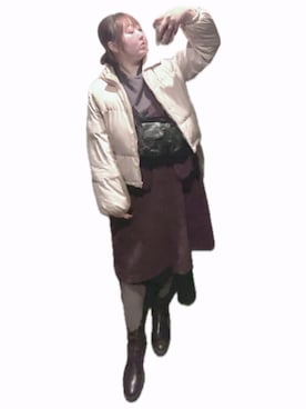 「古着屋のアイテム（ボディバッグ/ウエストポーチ、ブラック系）」を使った、ryocoさん（レディース・163cm）の夏コーディネート