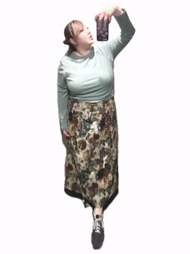 「A HAPPY MARILYN（アハッピーマリリン）のアイテム（スカート、その他）」を使った、ryocoさん（レディース・163cm）の秋コーディネート