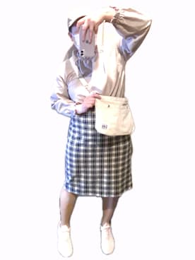 「SPINNS（スピンズ）のアイテム」を使った、ryocoさん（レディース・163cm）の冬コーディネート