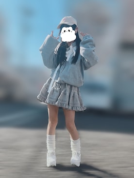 「アイテム（レッグウォーマー）」を使った、ふぇいりす/150cmコーデさん（レディース・150cm）の秋コーディネート