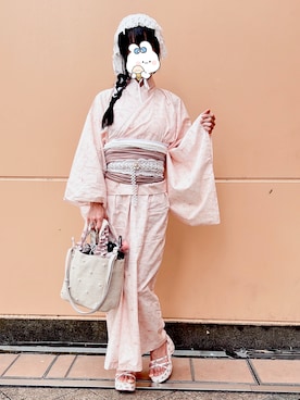 「アイテム（ヘアアクセサリー）」を使った、ふぇいりす/150cmコーデさん（レディース・150cm）の夏コーディネート