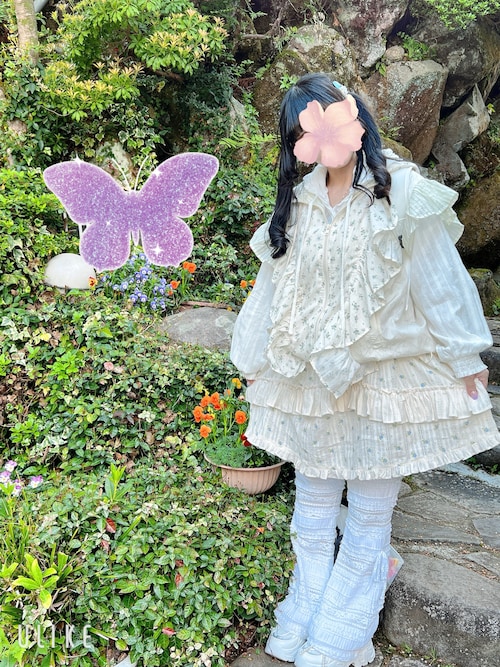 merry jenny floralコンビフーディージャケット merry jenny floralコンビトラックジャケット - メルカリ