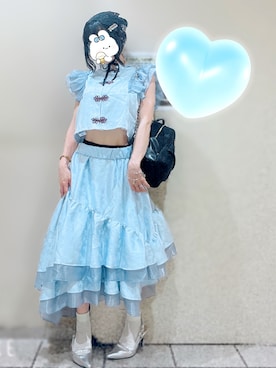 「アイテム（パンプス）」を使った、ふぇいりす/150cmコーデさん（レディース・150cm）の夏コーディネート