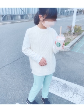 「KBF（ケイビーエフ）のアイテム」を使った、kannaさん（キッズ・125cm）の春コーディネート