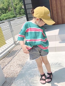 yuaさん（キッズ・90cm）の夏コーディネート