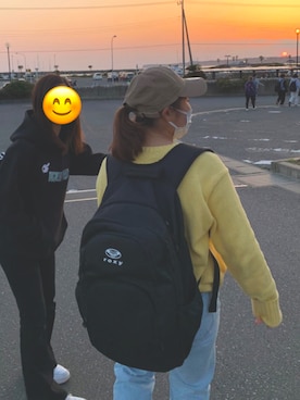 「ROXY（ロキシー）のアイテム（バッグ）」を使った、Ackeyさん（レディース・153cm）の春コーディネート