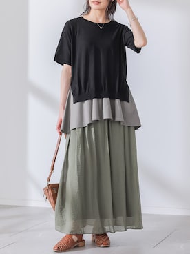 「osharewalker（オシャレウォーカー）のアイテム」を使った、osharewalker staffさん（レディース・164cm）の夏コーディネート
