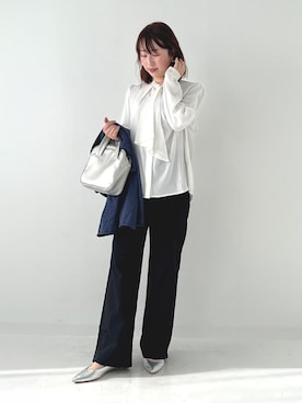 「n'OrLABEL（ノアールレーベル）のアイテム（パンツ）」を使った、osharewalker staffさん（レディース・162cm）の春コーディネート