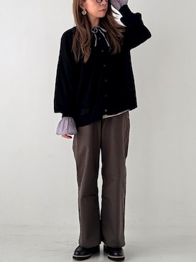 「n'OrLABEL（ノアールレーベル）のアイテム」を使った、osharewalker staffさん（レディース・162cm）の秋コーディネート