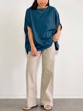 「n'OrLABEL（ノアールレーベル）のアイテム」を使った、osharewalker staffさん（レディース・155cm）の夏コーディネート