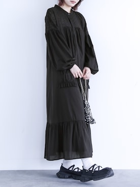 「osharewalker」｜「アイテム（ワンピース/ドレス）」を使った、osharewalker staffさん（レディース・164cm）の夏コーディネート