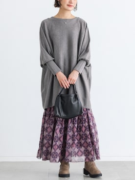 「n'OrLABEL（ノアールレーベル）のアイテム」を使った、osharewalker staffさん（レディース・163cm）の秋コーディネート