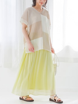 「osharewalker（オシャレウォーカー）のアイテム」を使った、osharewalker staffさん（レディース・163cm）の夏コーディネート