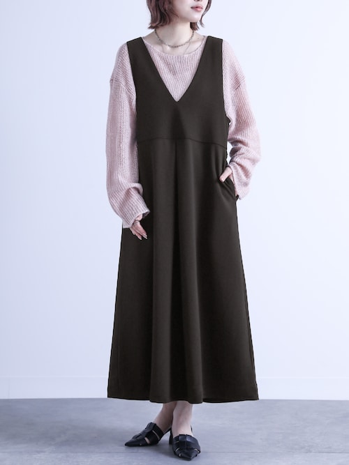 カットジョーゼットジャンスカ』（ジャンパースカート）｜n