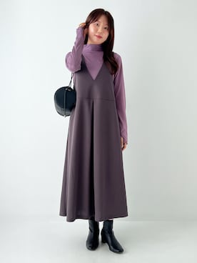 「Aラインスカート」｜osharewalker staffさん（レディース・164cm）の秋コーディネート