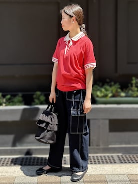 「somari imagination（ソマリ イマジネーション）のアイテム」を使った、osharewalker staffさん（レディース・152cm）の秋コーディネート