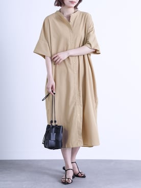「osharewalker」｜「アイテム（ワンピース/ドレス）」を使った、osharewalker staffさん（レディース・164cm）の夏コーディネート