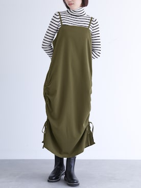 「osharewalker」｜「アイテム（ワンピース/ドレス）」を使った、osharewalker staffさん（レディース・164cm）の秋コーディネート