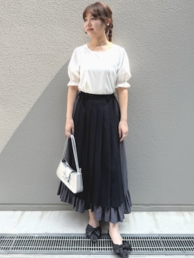 「somari imagination（ソマリ イマジネーション）のアイテム」を使った、osharewalker staffさん（レディース・161cm）の夏コーディネート