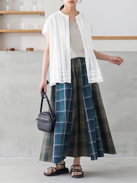 「オシャレウォーカー」｜osharewalker staffさん（レディース・163cm）の夏コーディネート
