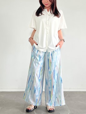 「n'OrLABEL（ノアールレーベル）のアイテム」を使った、osharewalker staffさん（レディース・164cm）の夏コーディネート
