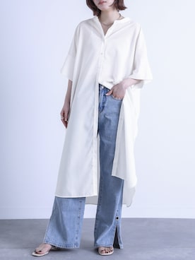 「osharewalker」｜「アイテム（ワンピース/ドレス）」を使った、osharewalker staffさん（レディース・164cm）の夏コーディネート