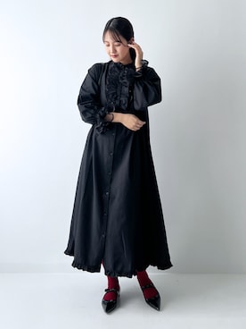 「アイテム（シャツワンピース）」を使った、osharewalker staffさん（レディース・165cm）の秋コーディネート