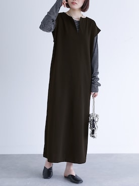 「osharewalker」｜「アイテム（ワンピース/ドレス）」を使った、osharewalker staffさん（レディース・164cm）の秋コーディネート