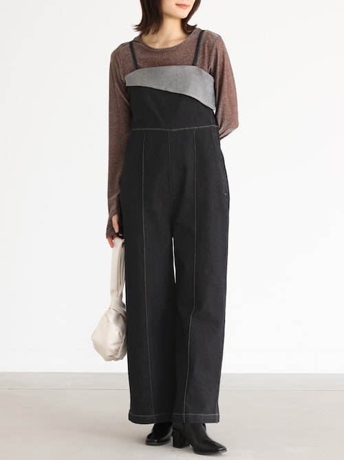 専用　　Opal Overall  サロペット　　1y 80cm セール】『折り返しデザインデニムサロペット』（サロペット