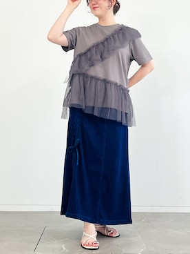 「n'OrLABEL（ノアールレーベル）のアイテム」を使った、osharewalker staffさん（レディース・162cm）の夏コーディネート