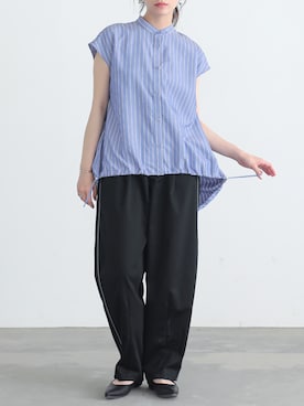 「n'OrLABEL（ノアールレーベル）のアイテム（パンツ）」を使った、osharewalker staffさん（レディース・164cm）の夏コーディネート