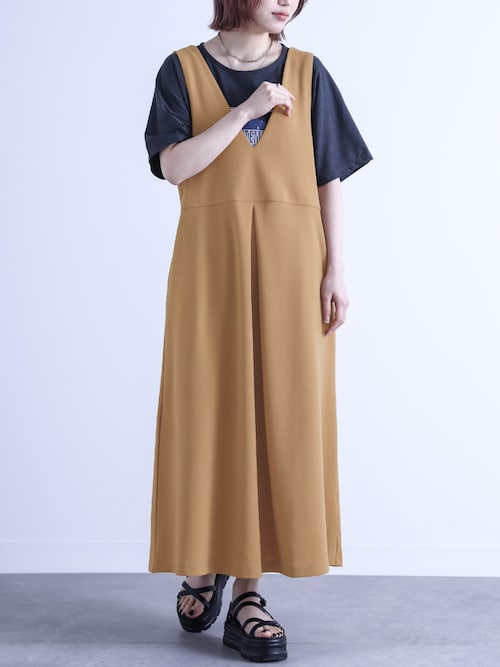 カットジョーゼットジャンスカ』（ジャンパースカート）｜n