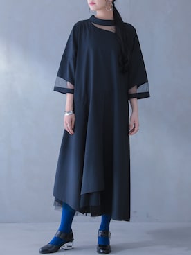 「アイテム（ドレス）」を使った、osharewalker staffさん（レディース・162cm）の秋コーディネート