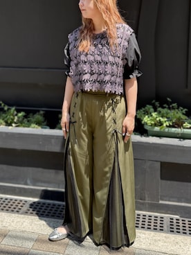 「オシャレウォーカー」｜osharewalker staffさん（レディース・158cm）の夏コーディネート