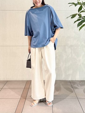 「ドルマン」｜osharewalker staffさん（レディース・165cm）の夏コーディネート