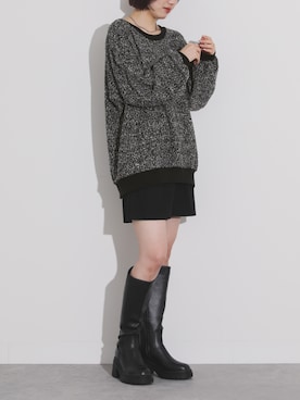 「osharewalker」｜「アイテム（スウェット）」を使った、osharewalker staffさん（レディース・164cm）の秋コーディネート