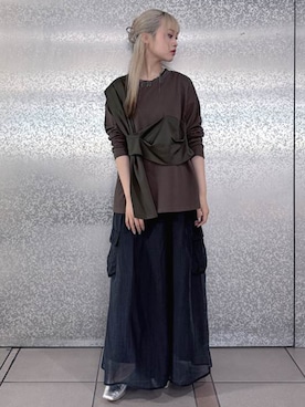 「kOhAKU（コハク）のアイテム」を使った、osharewalker staffさん（レディース・159cm）の秋コーディネート