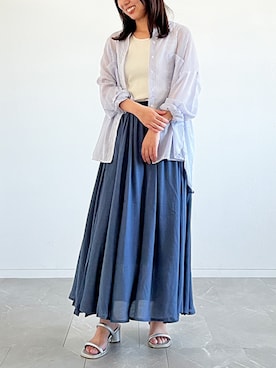「n'OrLABEL（ノアールレーベル）のアイテム」を使った、osharewalker staffさん（レディース・153cm）の夏コーディネート