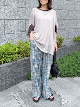 「ドルマン」｜osharewalker staffさん（レディース・162cm）の夏コーディネート