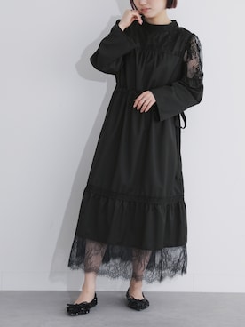 「osharewalker」｜「アイテム（ワンピース/ドレス）」を使った、osharewalker staffさん（レディース・164cm）の秋コーディネート