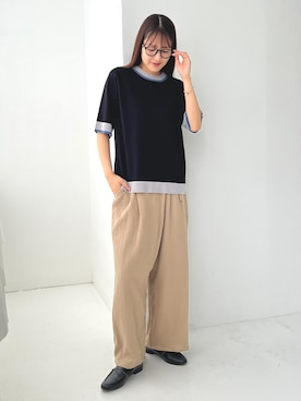 「ニットコーデ」｜osharewalker staffさん（レディース・165cm）の秋コーディネート
