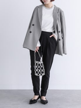 「somari imagination（ソマリ イマジネーション）のアイテム」を使った、osharewalker staffさん（レディース・164cm）の秋コーディネート