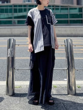 「ドルマン」｜osharewalker staffさん（レディース・164cm）の夏コーディネート
